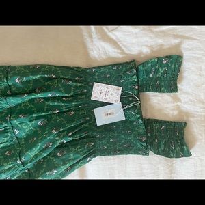 Hill House Ellie Nap Dress in Emerald Trellis